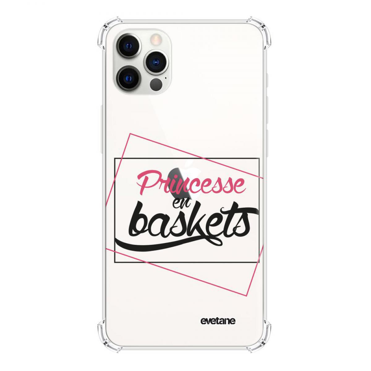 Evetane - Coque iPhone 12 Pro Max anti-choc souple angles renforcés transparente Princesse En Baskets Evetane - Coque, étui smartphone