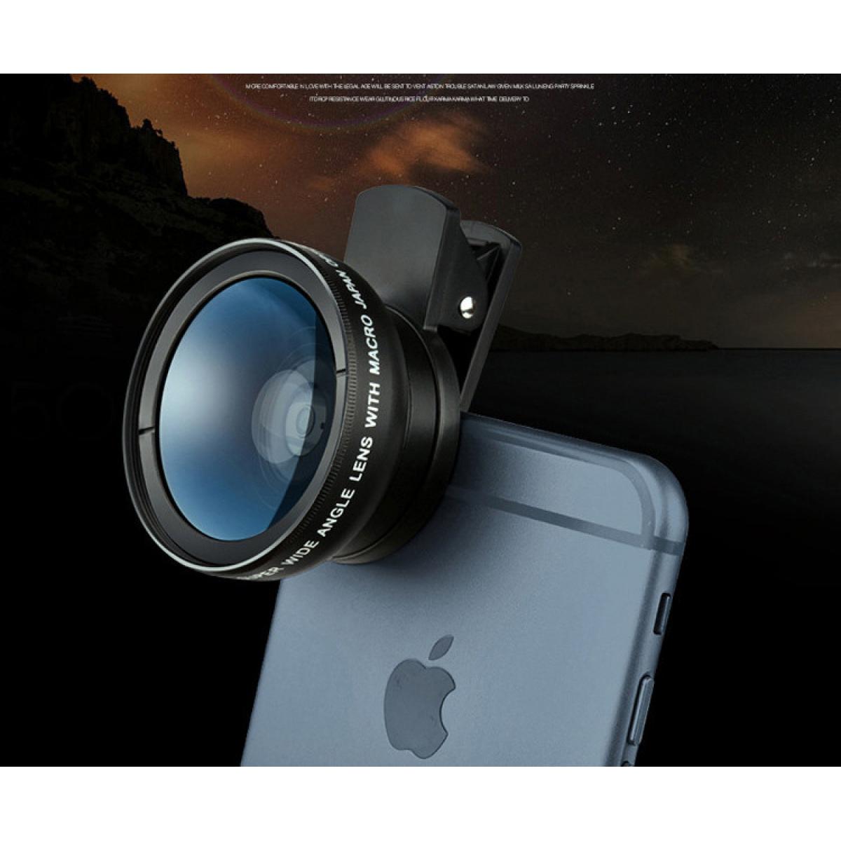 Shot - Objectif Pince 2 en 1 pour WIKO View 5 Smartphone Super Grand Angle Macro 0.45X Lentille - Autres accessoires smartphone