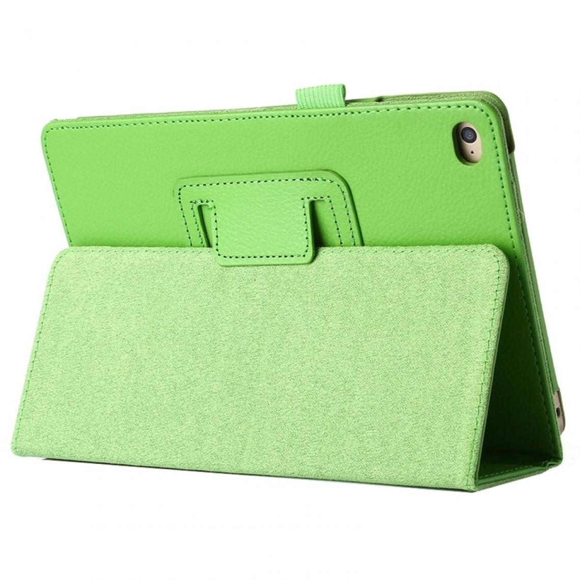 Wewoo - Smart Cover vert pour iPad mini 4 Litchi Texture bascule horizontale en cuir PU étui de protection avec support - Coque, étui smartphone