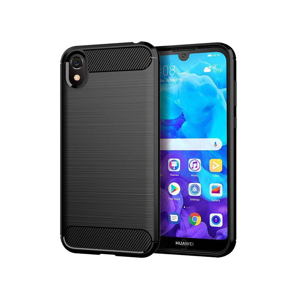 marque generique - Coque Étui en TPU Anti-choc pour Huawei Y5 2019 - Noir - Coque, étui smartphone