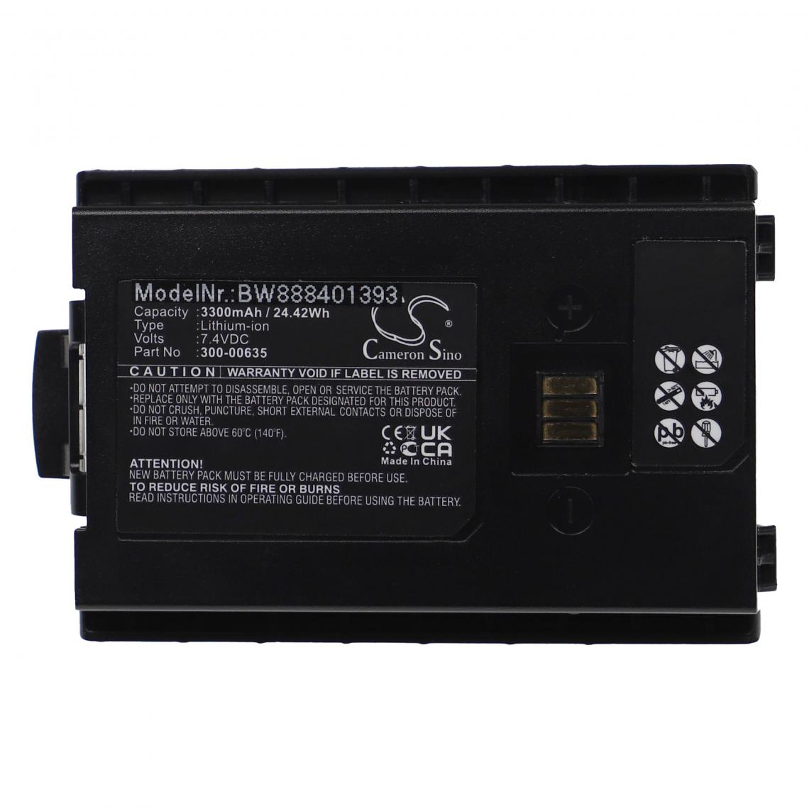 Vhbw - vhbw Batterie compatible avec Simoco-Sepura STP8080, STS8000 radio talkie-walkie (3 300mAh, 7,4V, Li-ion) - Autres accessoires smartphone