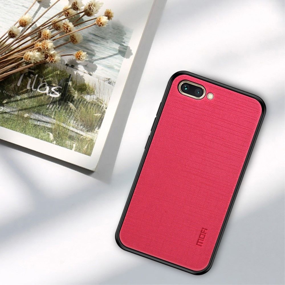 marque generique - Coque en TPU hybride recouvert de tissu rose pour votre Huawei Honor 10 - Autres accessoires smartphone