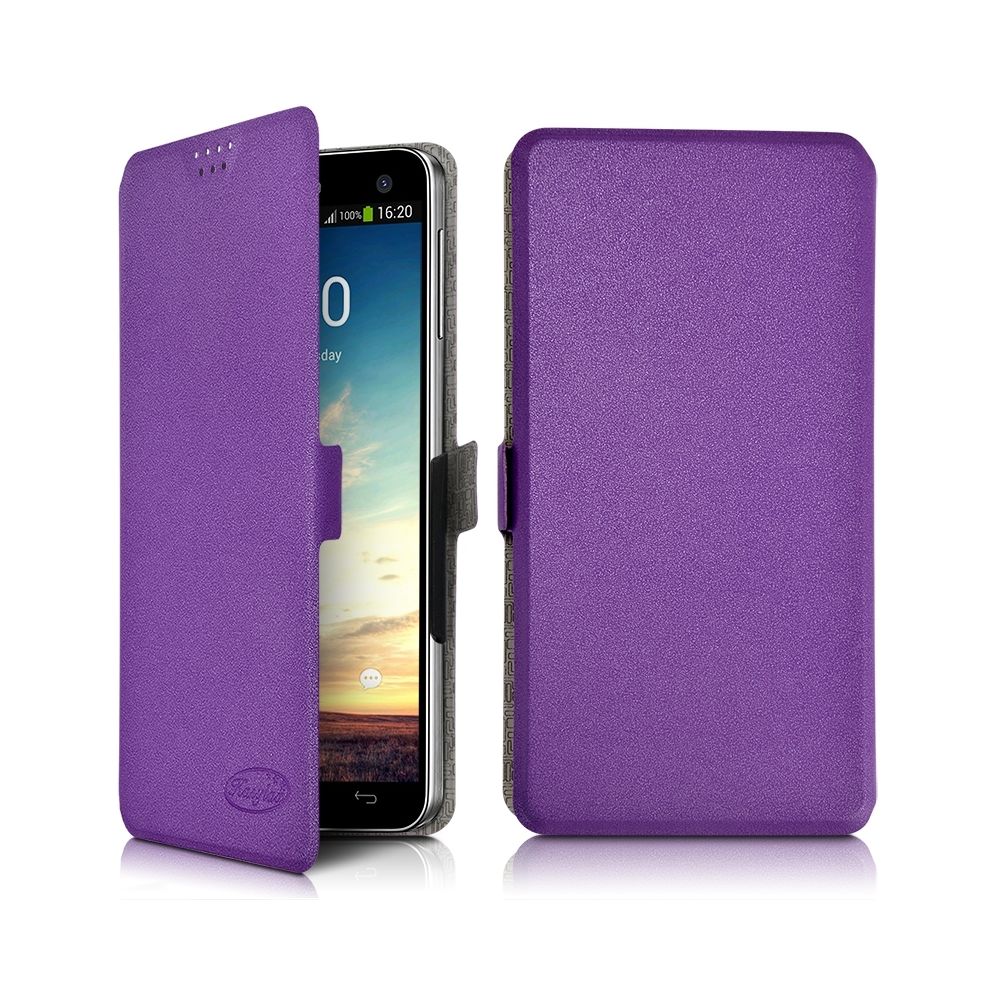 Karylax - Etui Universel M porte-carte à rabat latéral Violet pour Logicom L-ement 505 - Autres accessoires smartphone