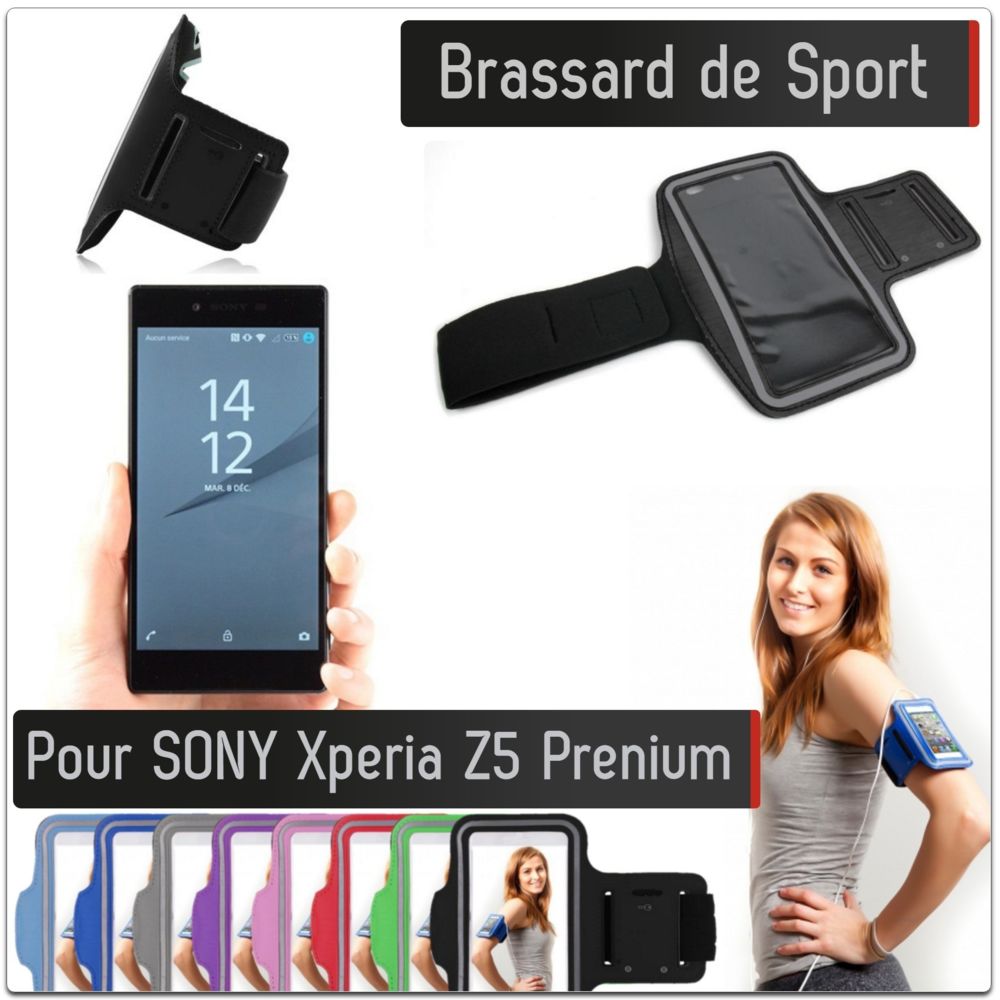 Shot - Brassard Sport SONY Xperia Z5 Prenium Housse Etui Coque T7 (GRIS) - Coque, étui smartphone