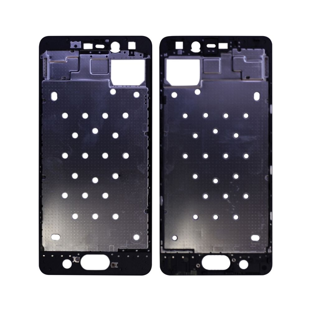 Wewoo - Pièce détachée Plaque de lunette cadre central pour Meizu PRO 7 (Noir) - Autres accessoires smartphone