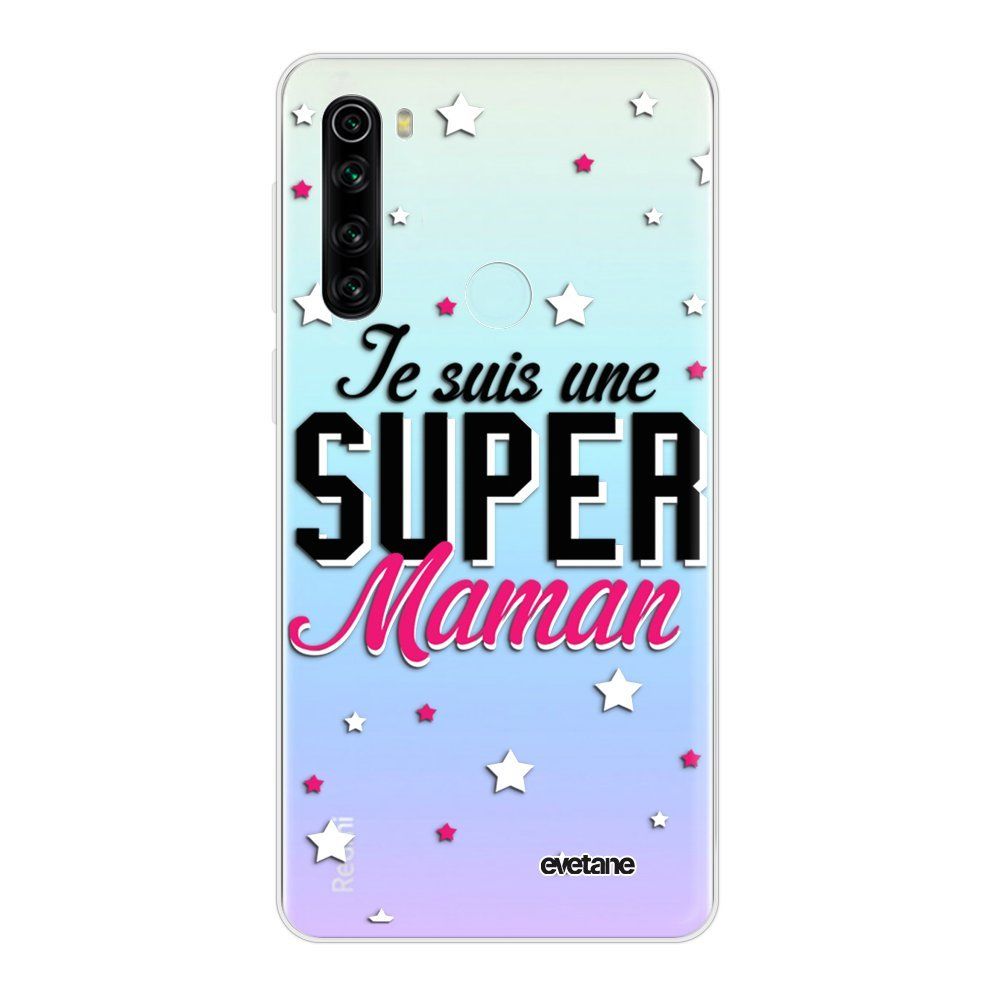Evetane - Coque Xiaomi Redmi Note 8 T 360 intégrale transparente Super Maman Ecriture Tendance Design Evetane. - Coque, étui smartphone