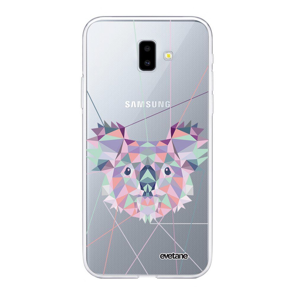 Evetane - Coque Samsung Galaxy J6 Plus 2018 souple transparente Koala outline Motif Ecriture Tendance Evetane. - Coque, étui smartphone