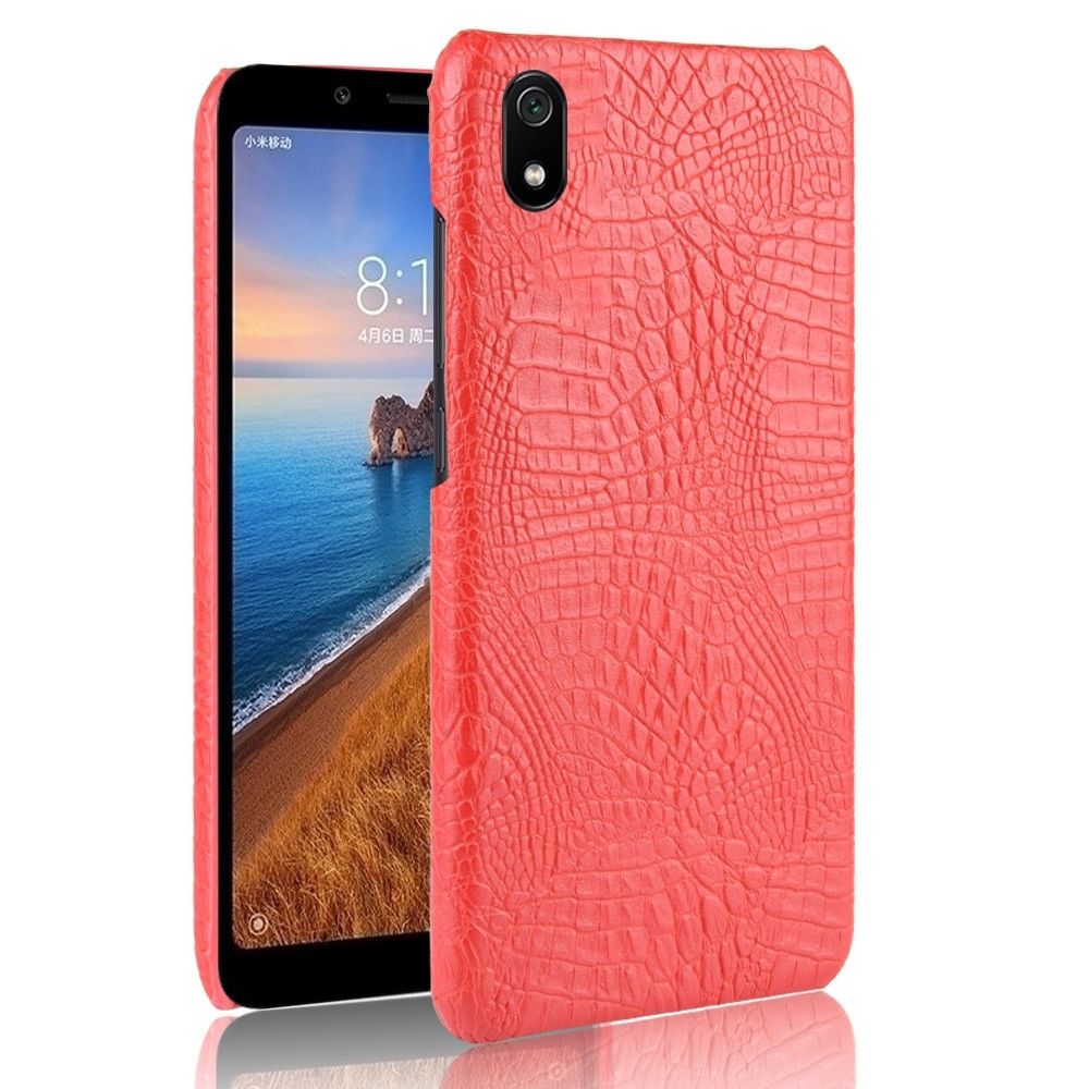 Wewoo - Coque Rigide Crocodile antichoc Texture PC + Etui PU pour Xiaomi Redmi 7A Rouge - Coque, étui smartphone