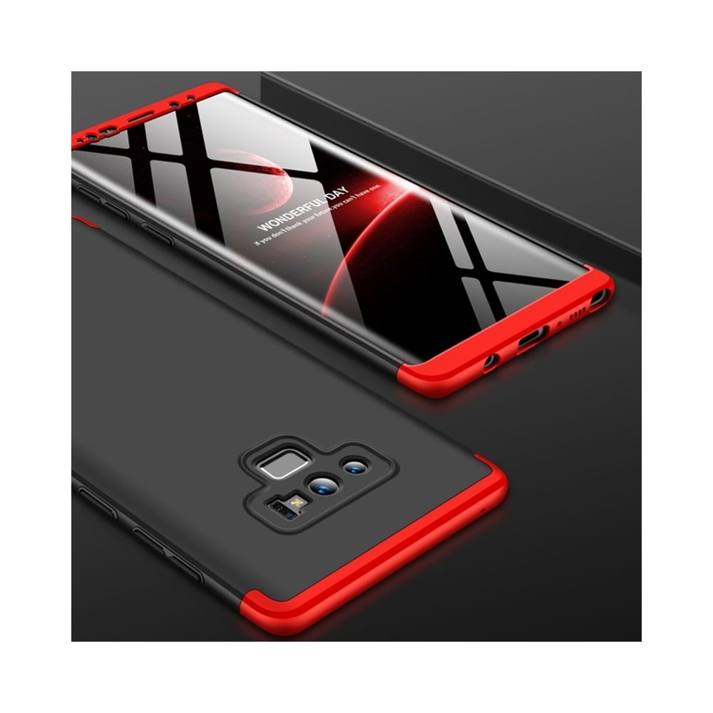 Wewoo - Étui à trois étages pour PC avec couverture intégrale pour Galaxy Note9 (noir + rouge) - Coque, étui smartphone