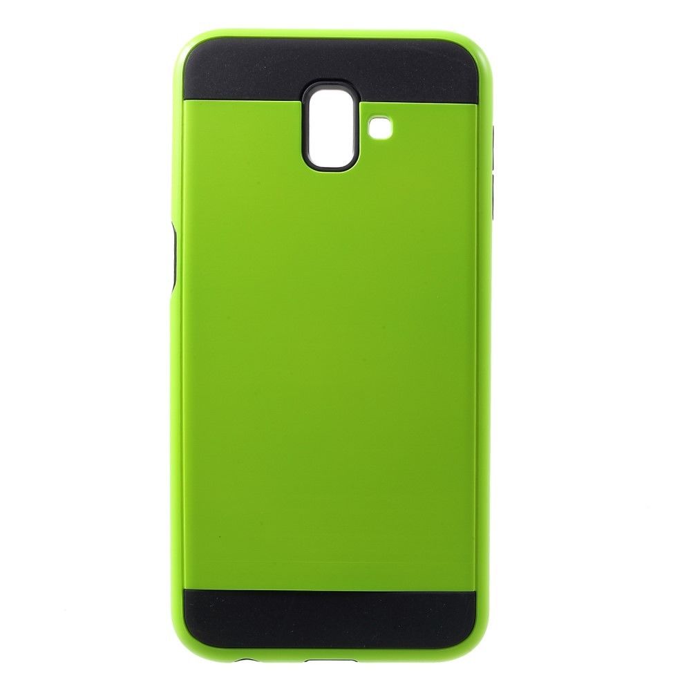 Kabiloo - Coque hybride Galaxy J6+ renforcée coloris vert - Coque, étui smartphone