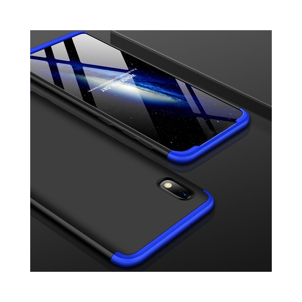Wewoo - Coque Rigide Étui pour PC à couverture intégrale à trois étages Galaxy A10 bleu noir - Coque, étui smartphone