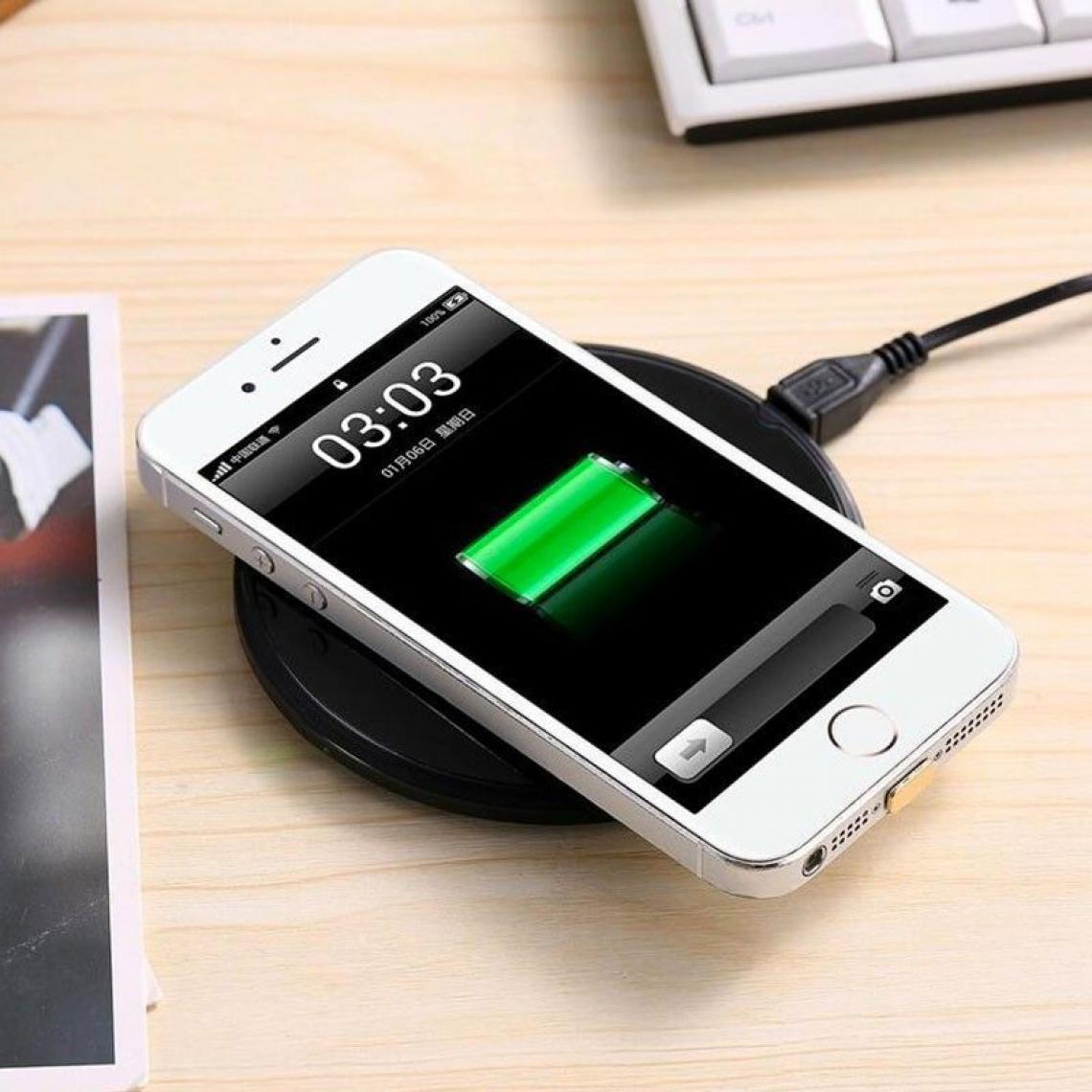Inconnu - Chargeur sans fil à induction + Récepteur - Noir - iPhone 5, iPhone 6, iPhone 7 - Autres accessoires smartphone