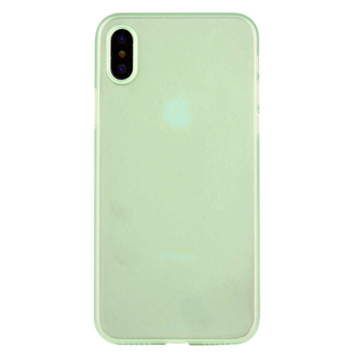 Wewoo - Coque vert menthe pour iPhone X PP Housse de protection arrière - Coque, étui smartphone