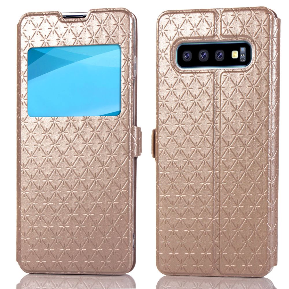 marque generique - Etui coque Fenetre pourSamsung Galaxy S10 Lite - Or - Coque, étui smartphone