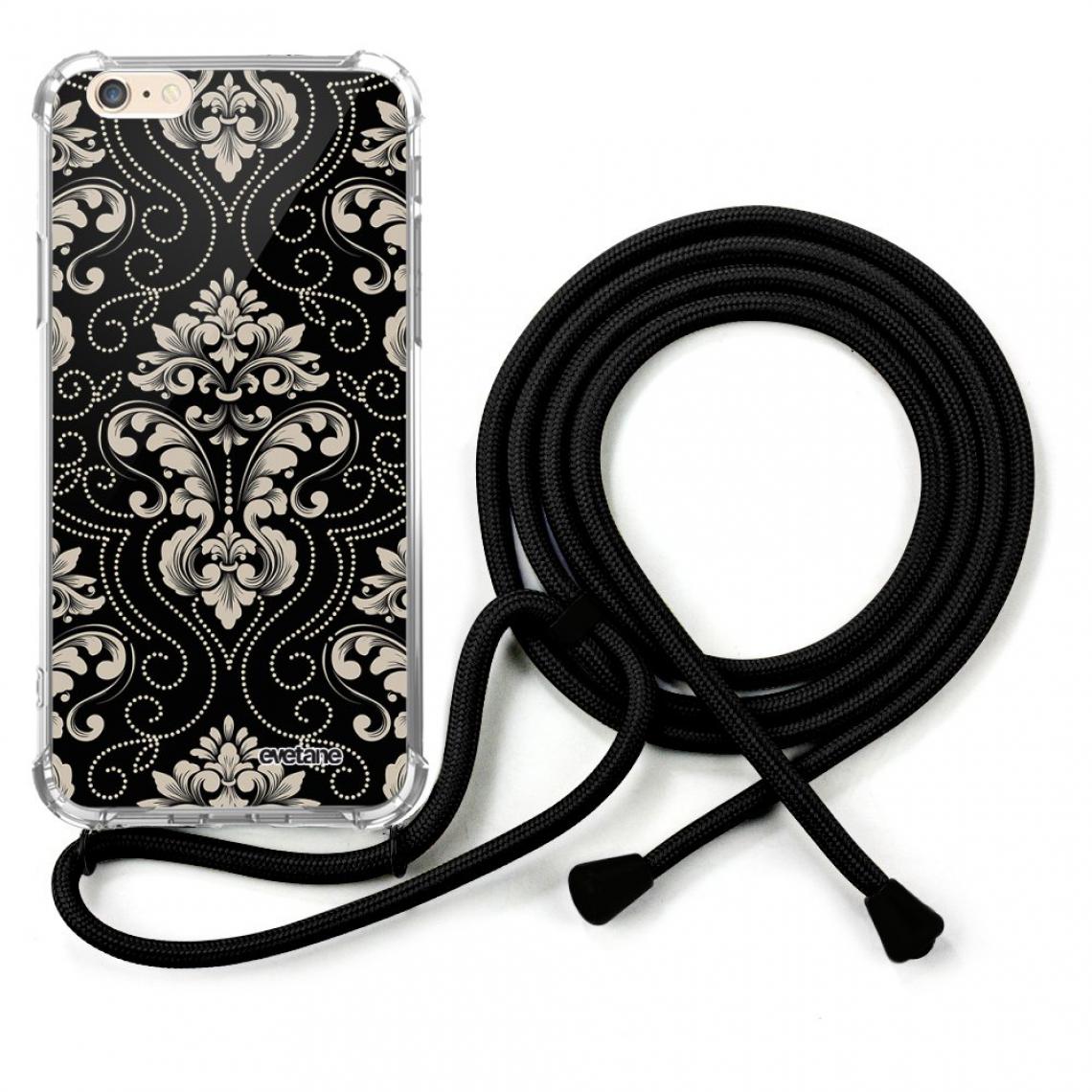 Evetane - Coque iPhone 6/6S coque avec cordon transparente Ciment - Coque, étui smartphone