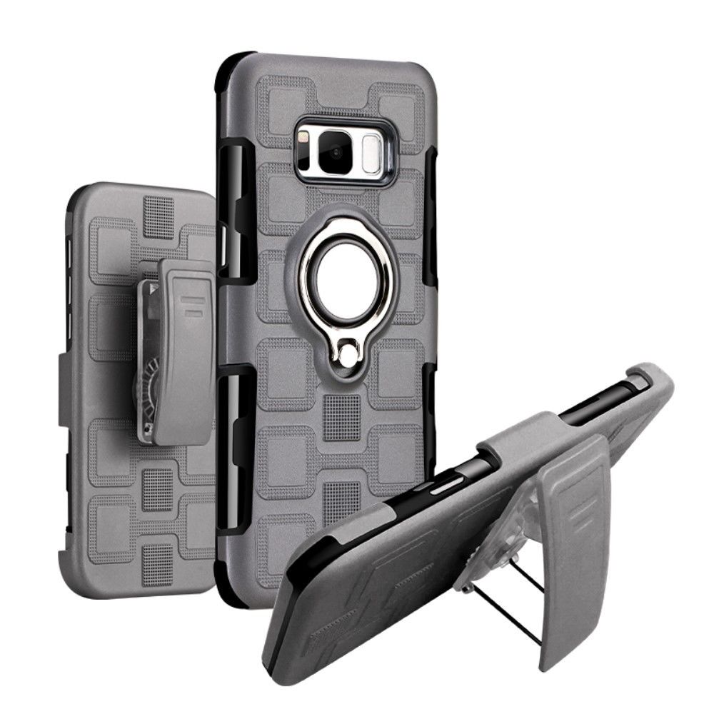 marque generique - Coque en TPU porte-gris avec clip ceinture pour Samsung Galaxy S8 - Autres accessoires smartphone