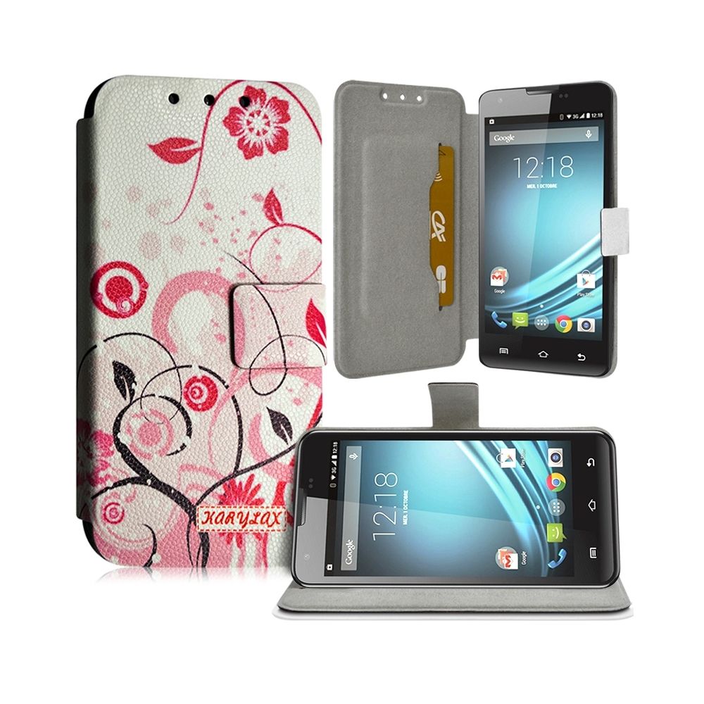 Karylax - Housse Coque Etui Universel M avec Motif HF30 pour Alcatel One Touch Idol 2S - Autres accessoires smartphone