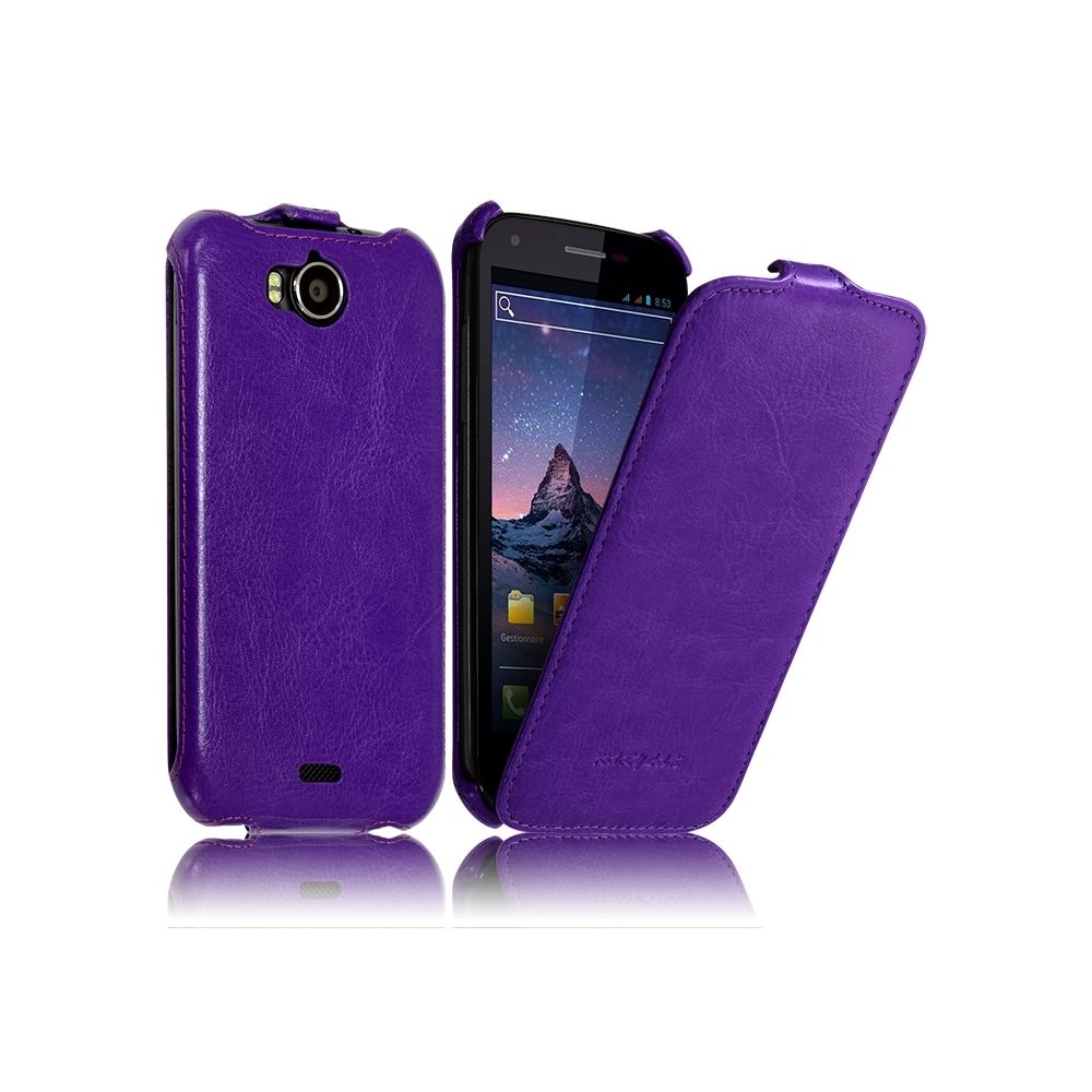 Karylax - Housse Etui Coque Rigide Clapet pour Wiko Cink Peax 2 Couleur Violet - Autres accessoires smartphone
