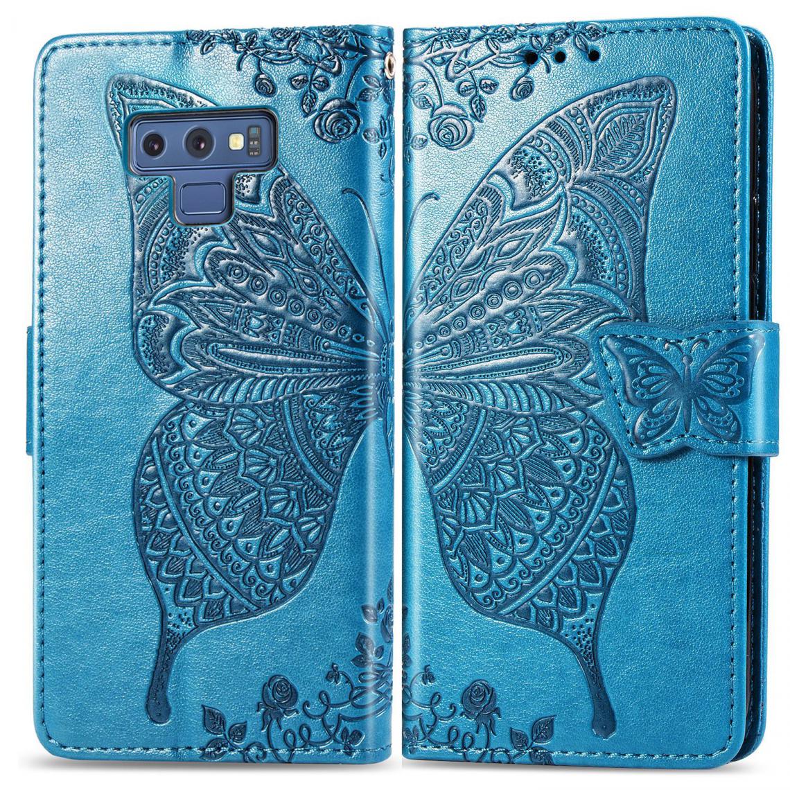OtterBox - Samsung Galaxy Note 9 Housse Etui Coque de protection type portefeuille Papillon [Bleu] - Coque, étui smartphone