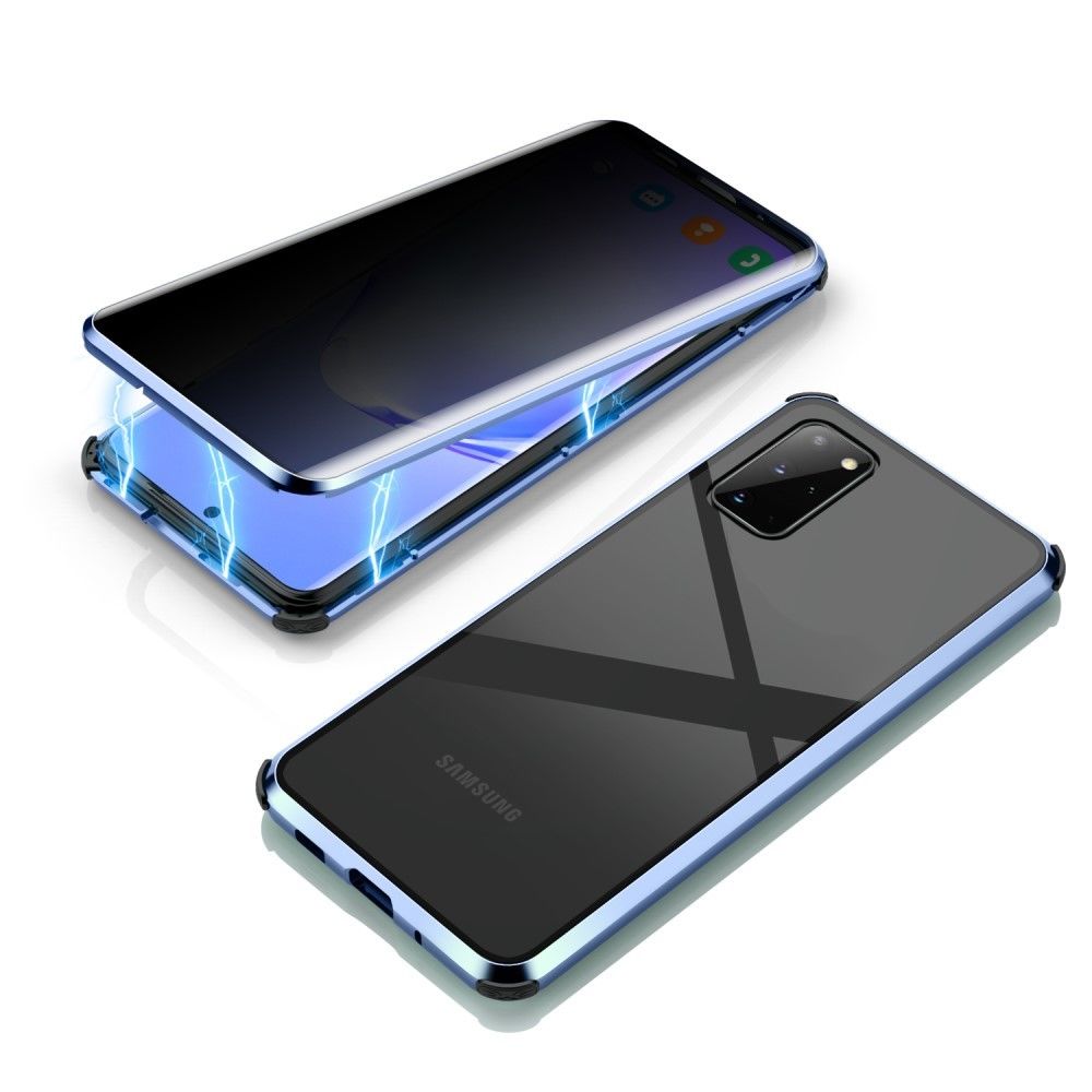 Generic - Bumper en métal cadre magnétique anti-choc antichoc hybride ne prend pas en charge le déverrouillage par empreinte digitale bleu pour votre Samsung Galaxy S20 Plus - Coque, étui smartphone