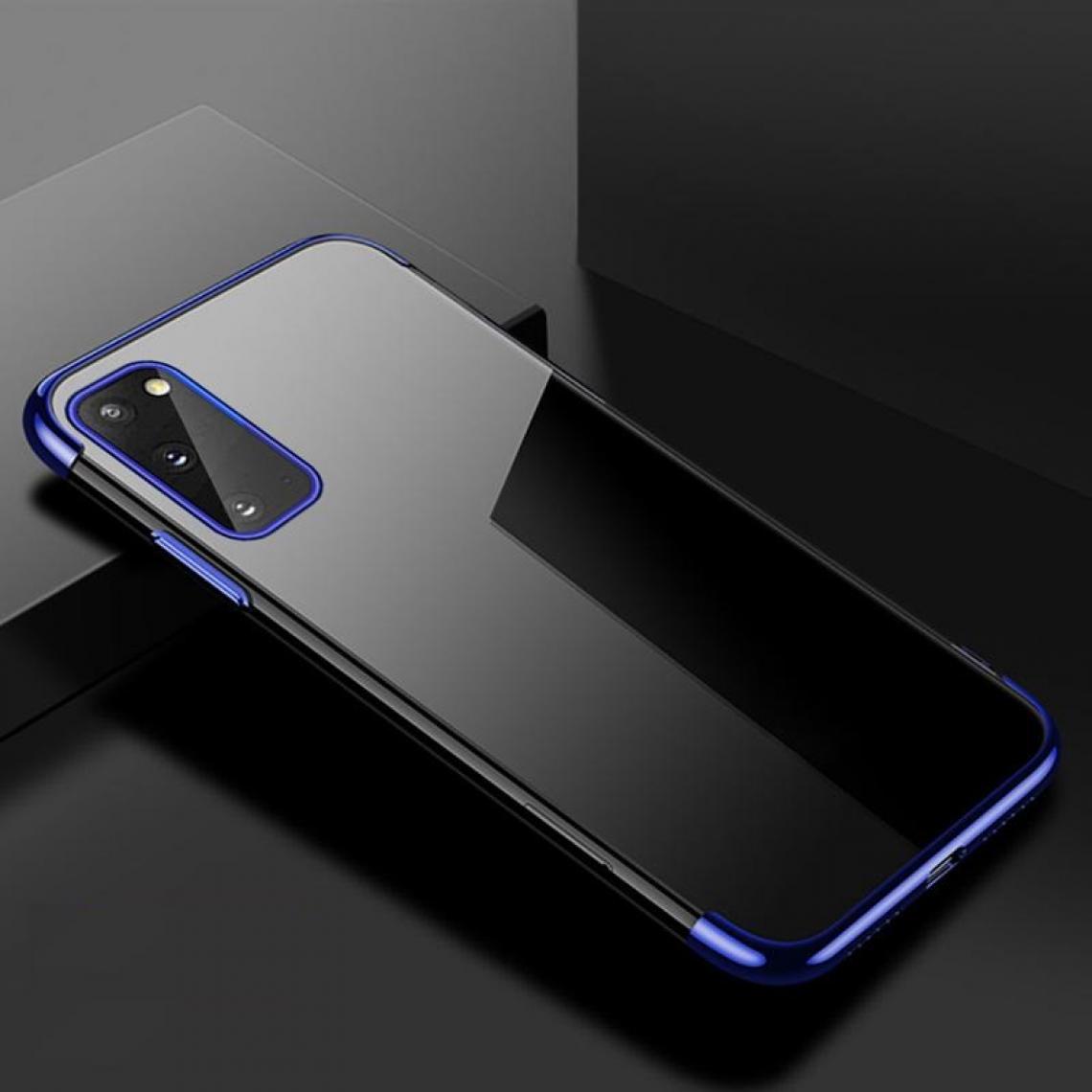 Shot - Coque Silicone Bord pour "XIAOMI Redmi 9" Bumper Fine Transparente (BLEU) - Coque, étui smartphone