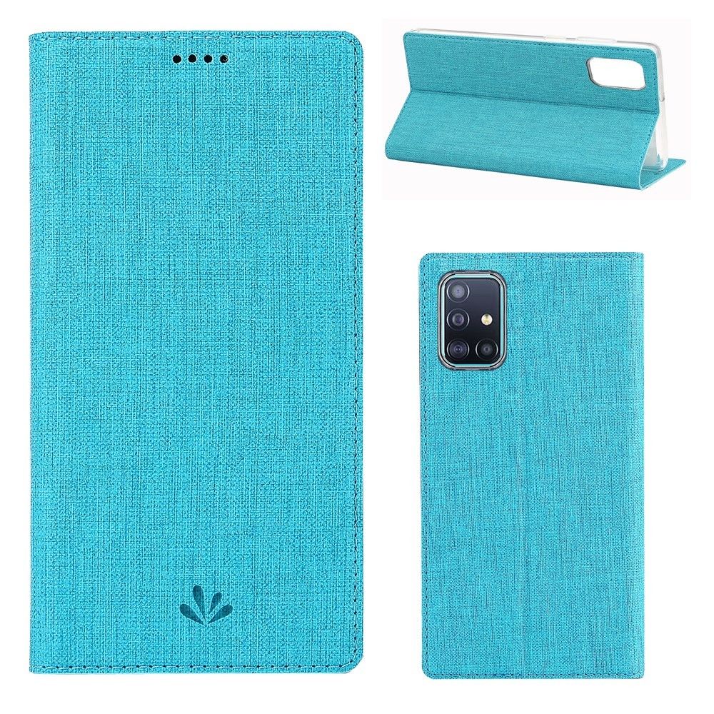 marque generique - Etui en PU avec porte-carte bleu pour votre Samsung Galaxy A51 - Coque, étui smartphone