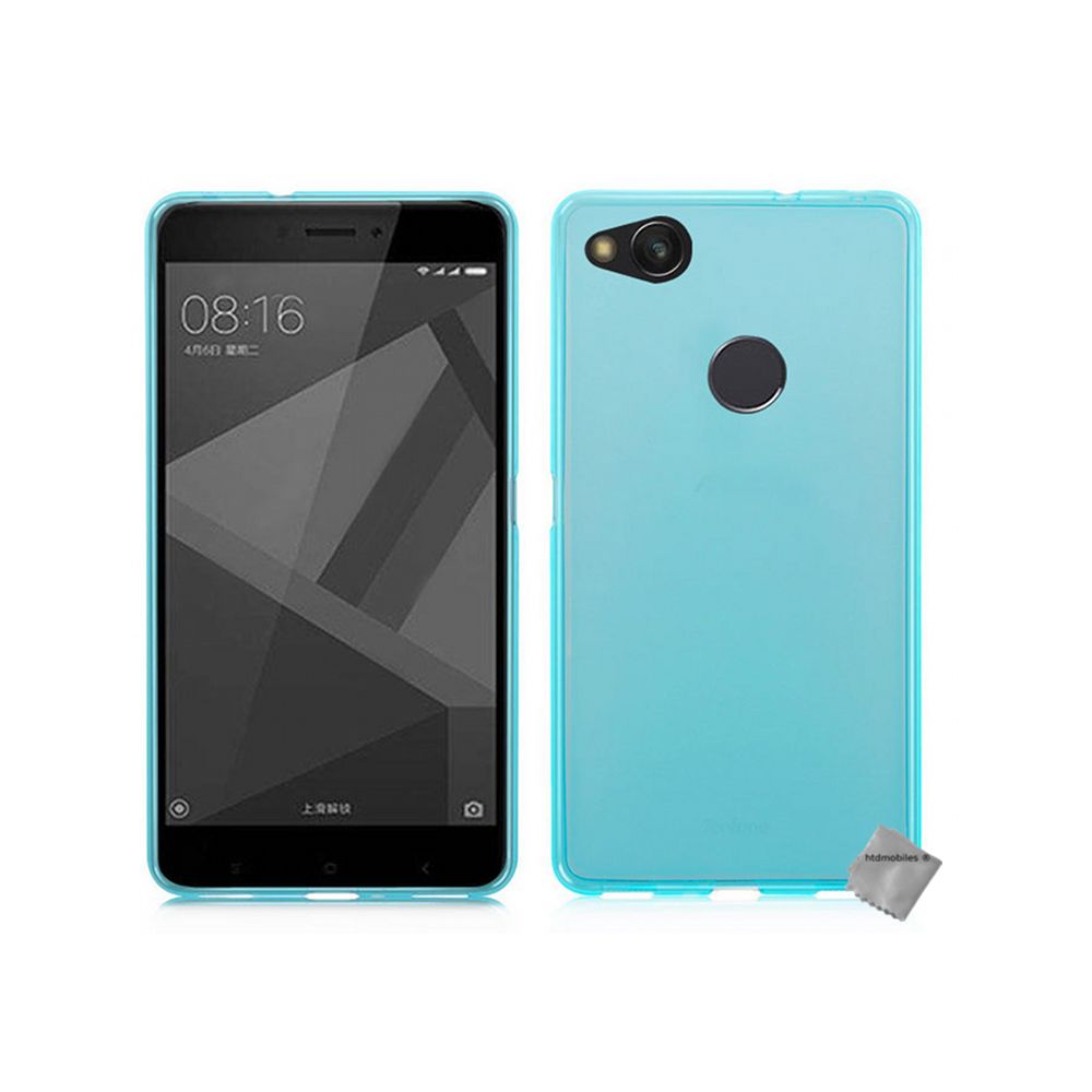 Htdmobiles - Housse etui coque pochette silicone gel fine pour Xiaomi Redmi 4X + film ecran - BLEU - Autres accessoires smartphone