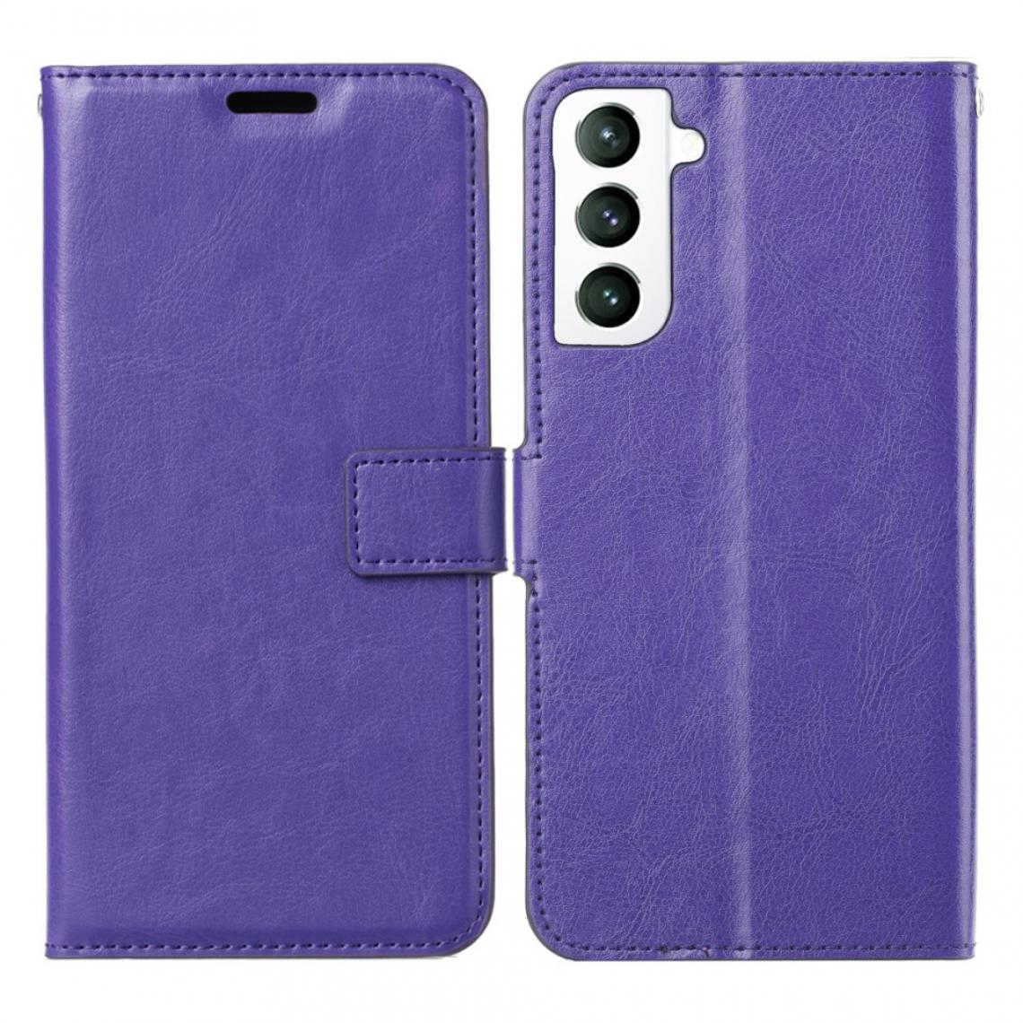 Other - Etui en PU Cheval fou avec support violet pour votre Samsung Galaxy S21 FE - Coque, étui smartphone