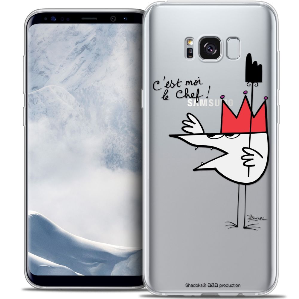 Caseink - Coque Housse Etui Samsung Galaxy S8 (G950) [Crystal Gel HD Collection Les Shadoks ? Design Le Chef - Souple - Ultra Fin - Imprimé en France] - Coque, étui smartphone