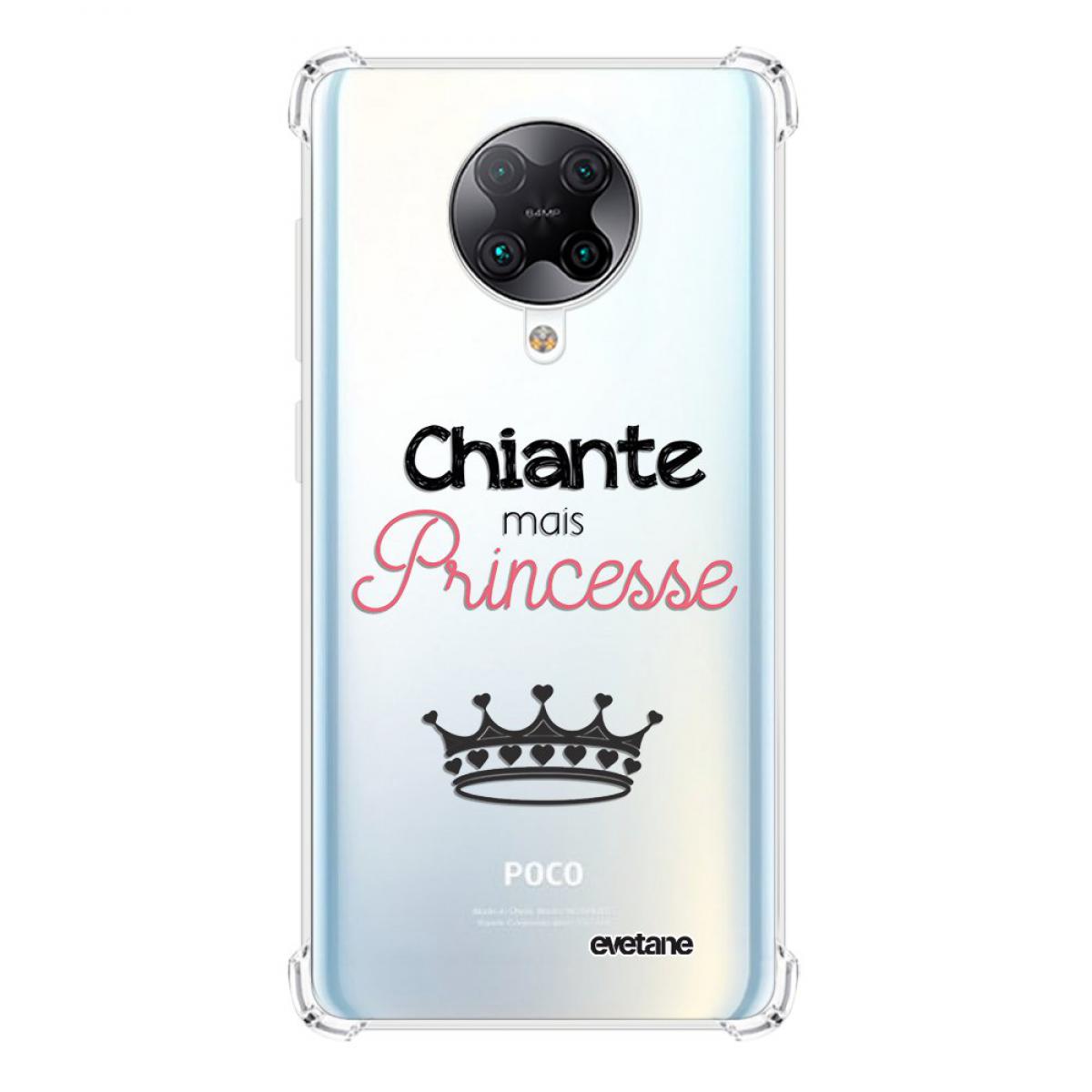 Evetane - Coque Xiaomi Poco F2 Pro anti-choc souple angles renforcés transparente Chiante mais princesse Evetane - Coque, étui smartphone