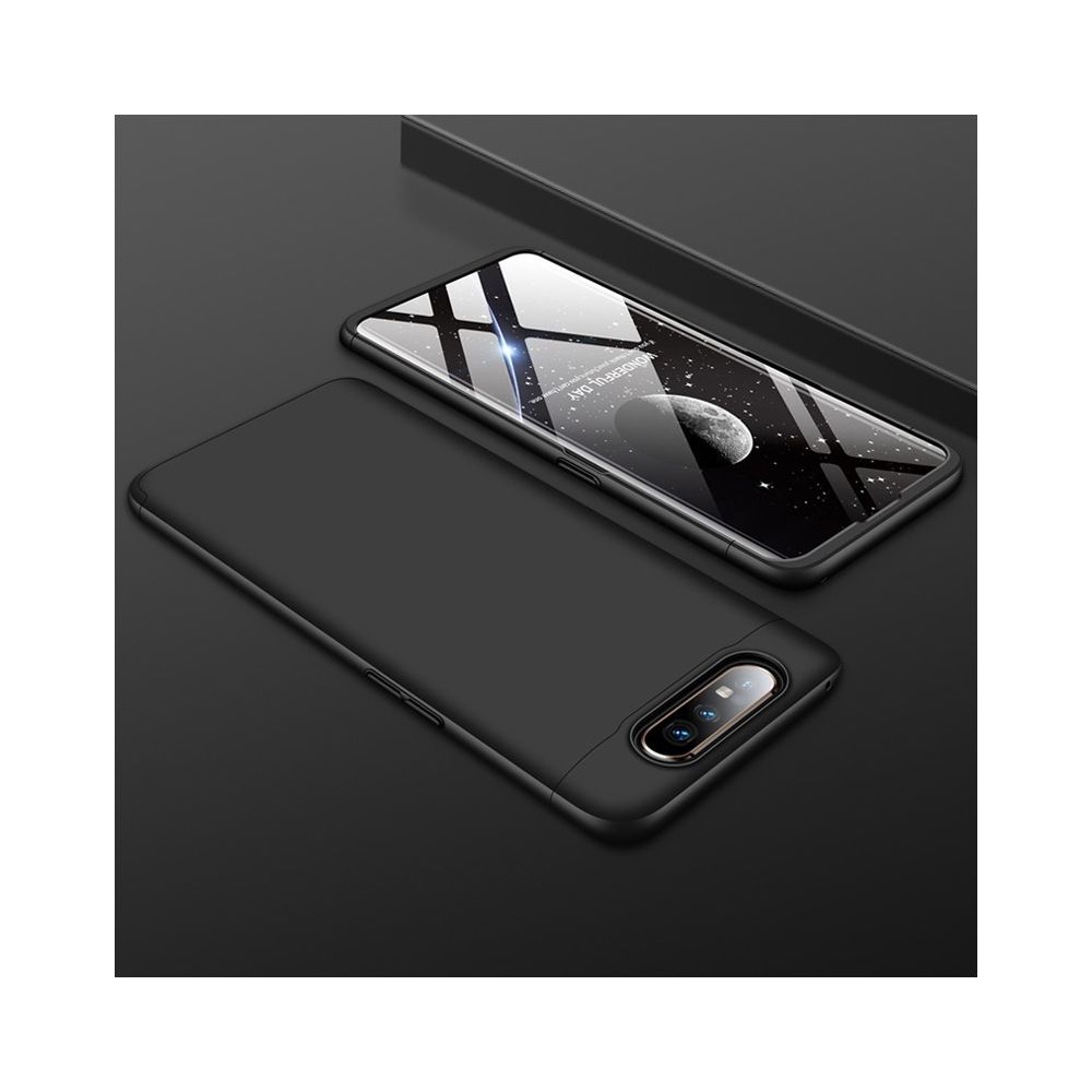 Wewoo - Coque Rigide Étui pour PC à couverture intégrale à trois étages Galaxy A80 noir - Coque, étui smartphone