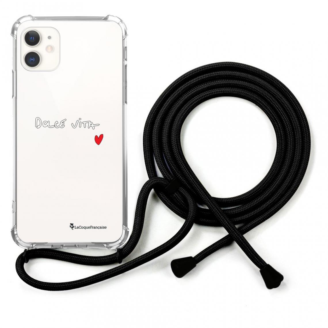 La Coque Francaise - Coque iPhone 12 Mini coque avec cordon Dolce Vita - Coque, étui smartphone