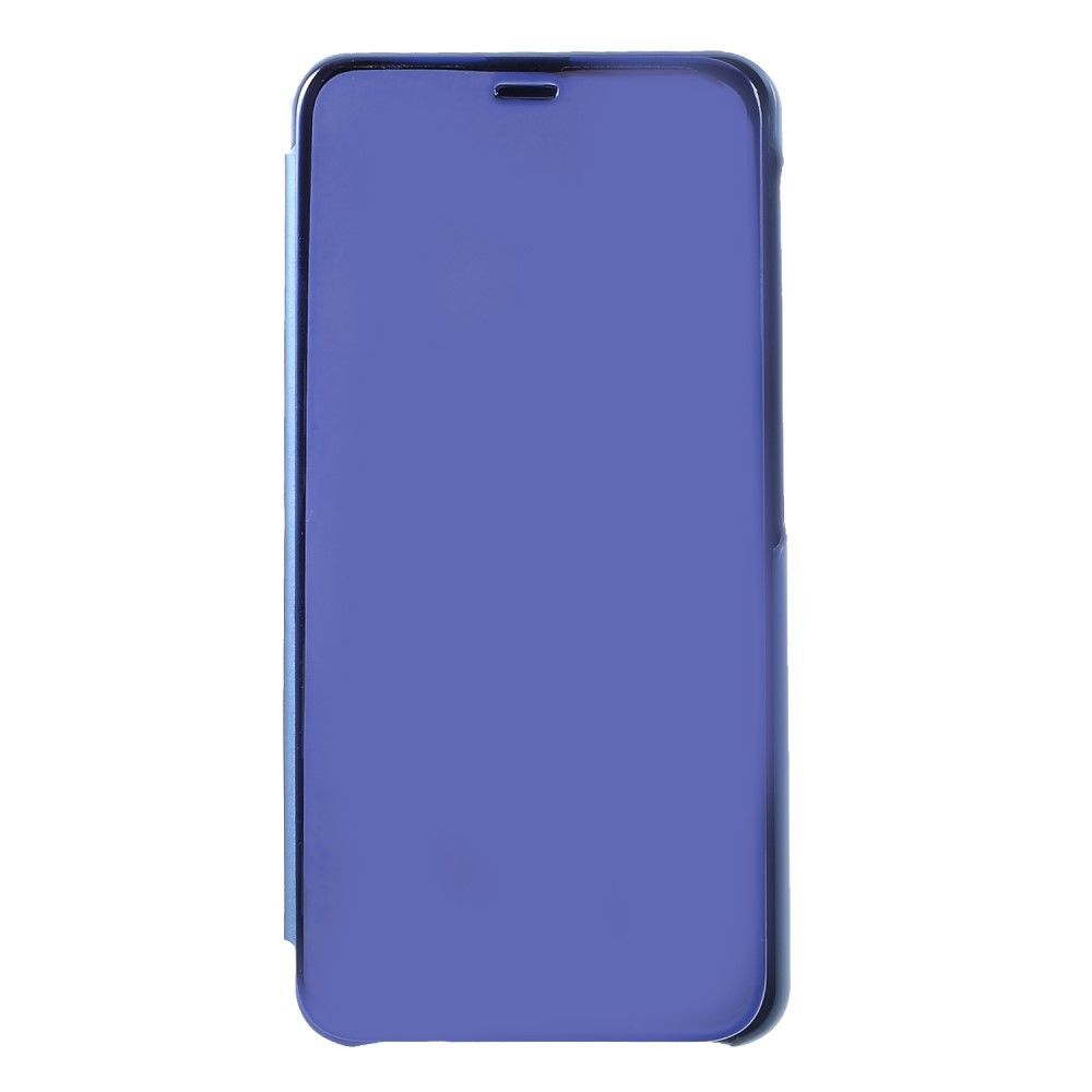 marque generique - Etui en PU rétroviseur extérieur flip bleu pour votre Samsung Galaxy A7 (2018) - Autres accessoires smartphone
