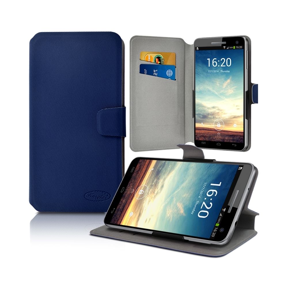 Karylax - Housse Etui Porte-Carte Support Universel S Couleur Bleu Foncé pour Xiaomi Redmi 2 - Autres accessoires smartphone