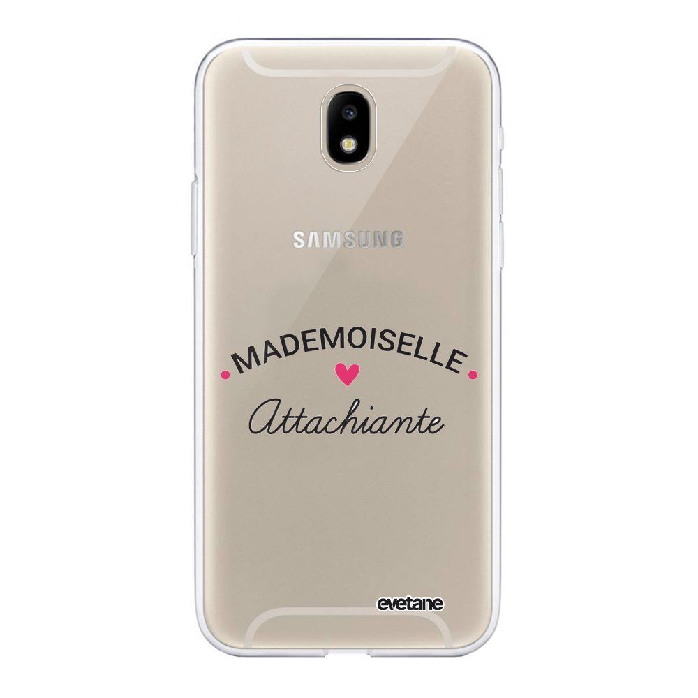 Evetane - Coque Samsung Galaxy J5 2017 souple transparente Mademoiselle Attachiante Motif Ecriture Tendance Evetane. - Coque, étui smartphone