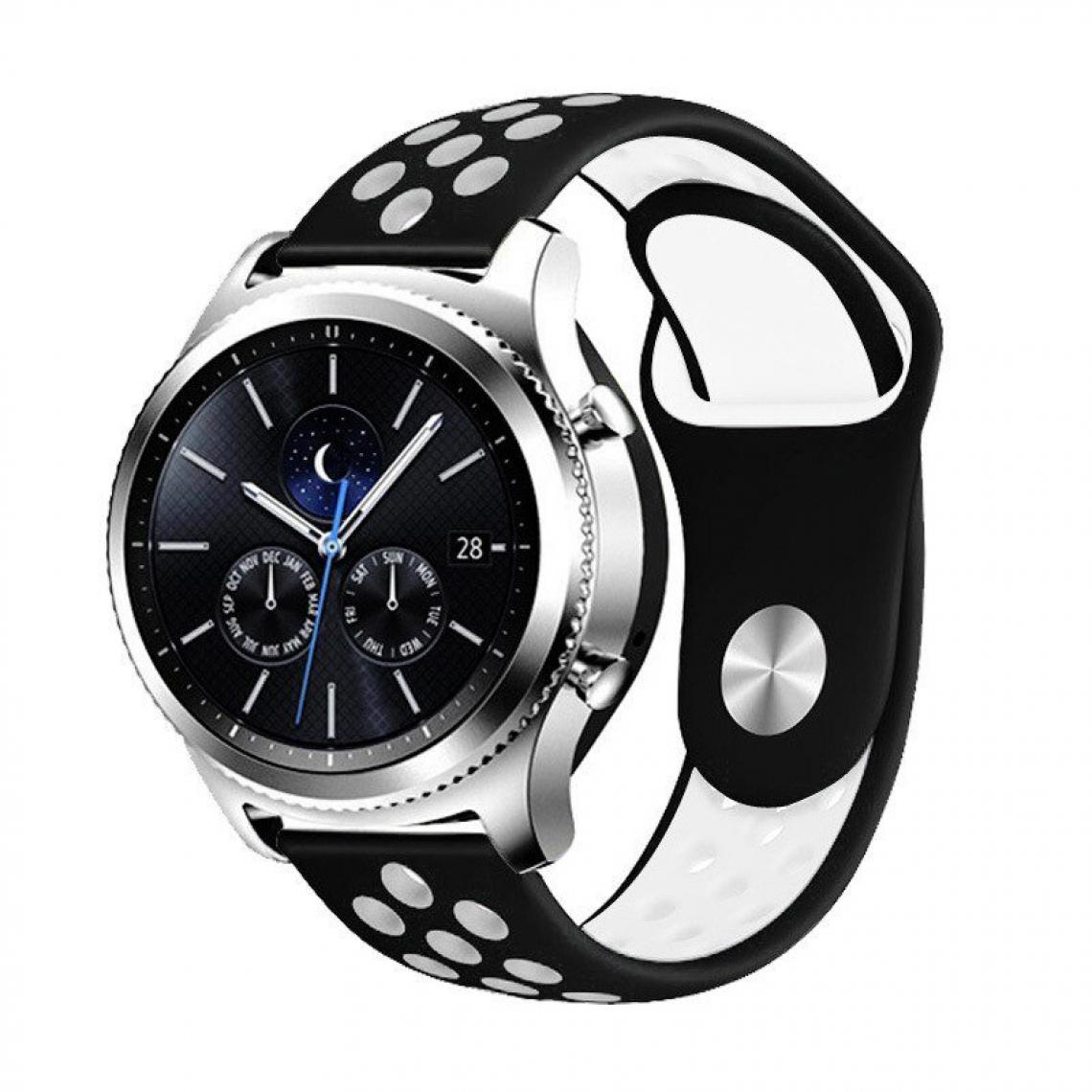 Phonecare - Bracelet SportyStyle pour Huawei GT Elegant - Noir / Blanc - Autres accessoires smartphone