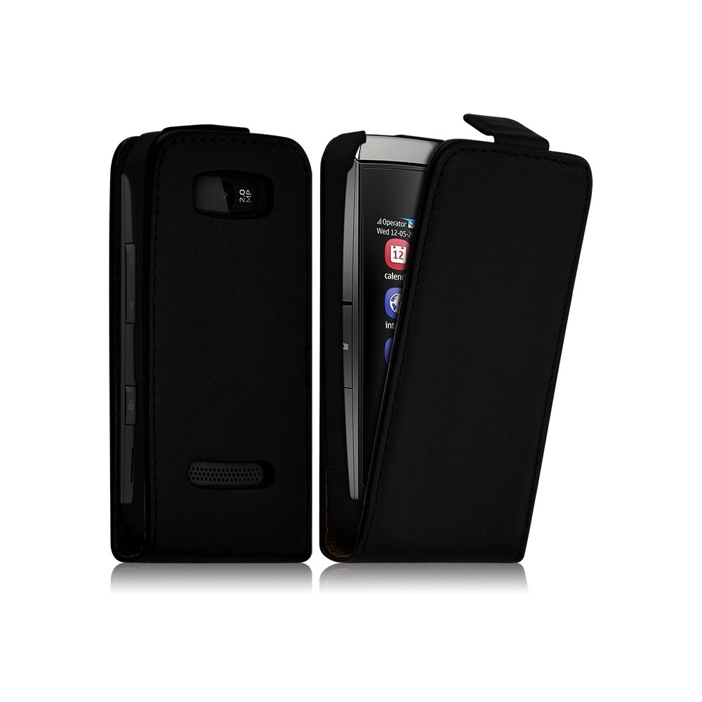 Karylax - Housse Coque Etui pour Nokia Asha 306 Couleur Noir - Autres accessoires smartphone