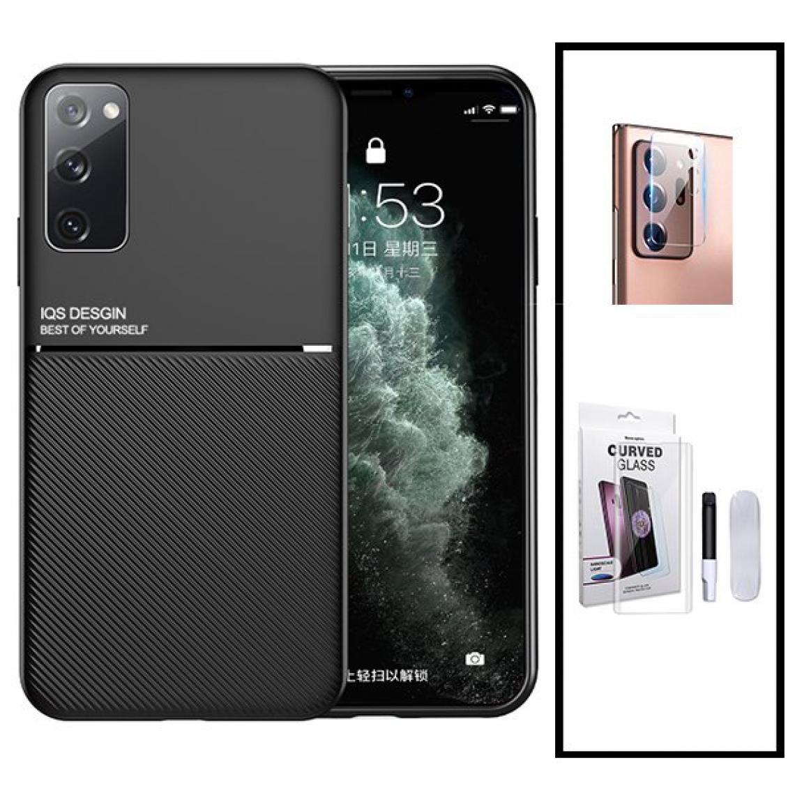 Phonecare - Kit Coque Magnetic Lux + Verre Trempé Nano Curved UV + Film de Caméra Arrière - Samsung Galaxy S20+ 5G - Coque, étui smartphone