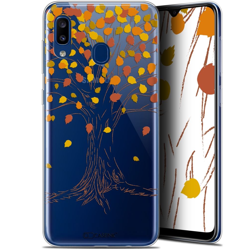 Caseink - Coque Pour Samsung Galaxy A20 (6.4 ) [Gel HD Collection Autumn 16 Design Tree - Souple - Ultra Fin - Imprimé en France] - Coque, étui smartphone