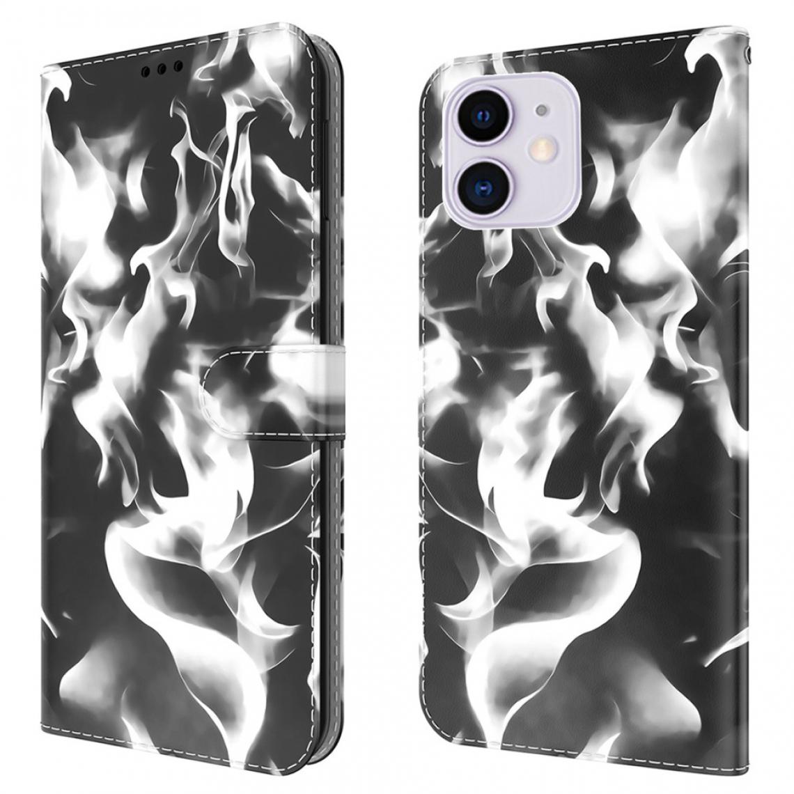 Nillkin - Etui en PU Impression de motifs de brouillard avec support noir pour votre Apple iPhone 12 Mini - Coque, étui smartphone