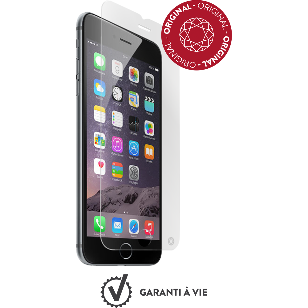 Force Glass - Verre trempé iPhone 6s - Transparent - Protection écran smartphone