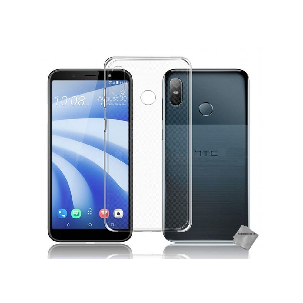 Htdmobiles - Housse etui coque silicone gel fine HTC U12 Life + film ecran TRANSPARENT TPU - Autres accessoires smartphone