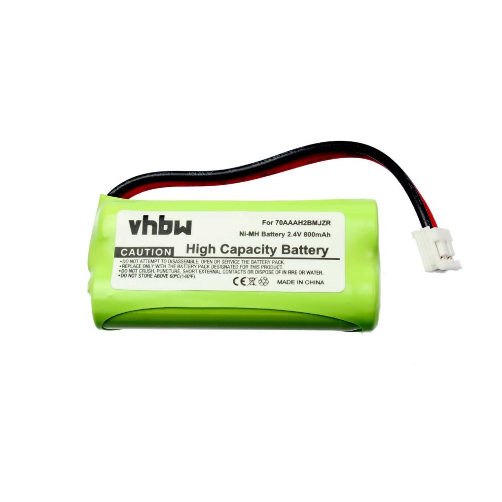 Vhbw - Batterie Ni-MH 800mAh (2,4V) pour DeTeWe, Motorola, Philips, Plantronics, Telstra, Vtech Modelle etc.Remplace: 8013260000 etc. - Batterie téléphone