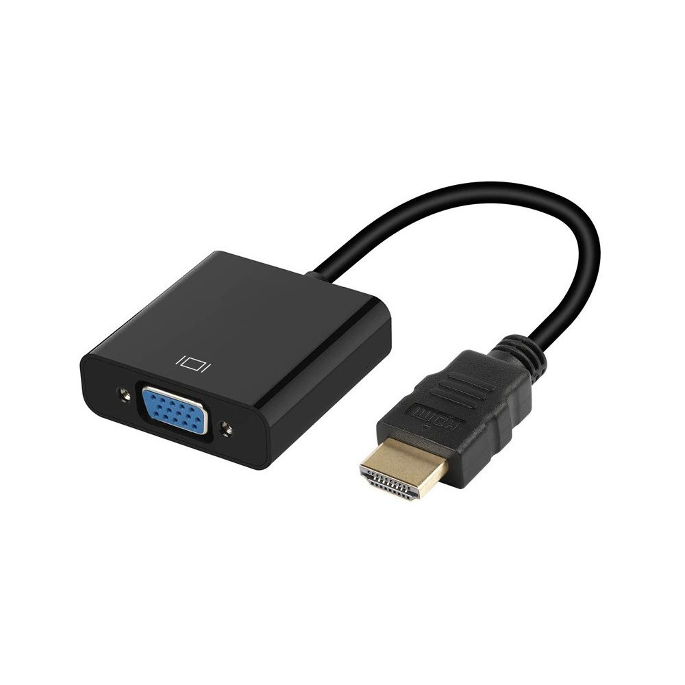 Shot - Adaptateur VGA vers HDMI pour PC COMPAQ  Convertisseur Television Ecran Retroprojecteur Cable 1080p - Autres accessoires smartphone