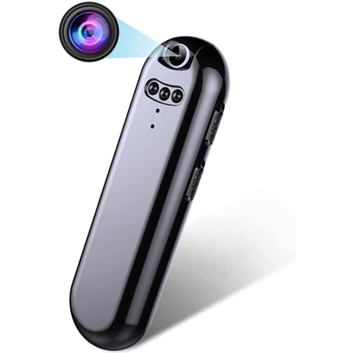 Chrono - Full HD 1080P Mini Caméra Portable Caméra De Surveillance,avec Vision Nocturne Enregistrement en Boucle La Maison Cachée Caméra Espion,150° Grand Angle Intelligente Compacte Caméra-16 GB(Noir) - Autres accessoires smartphone