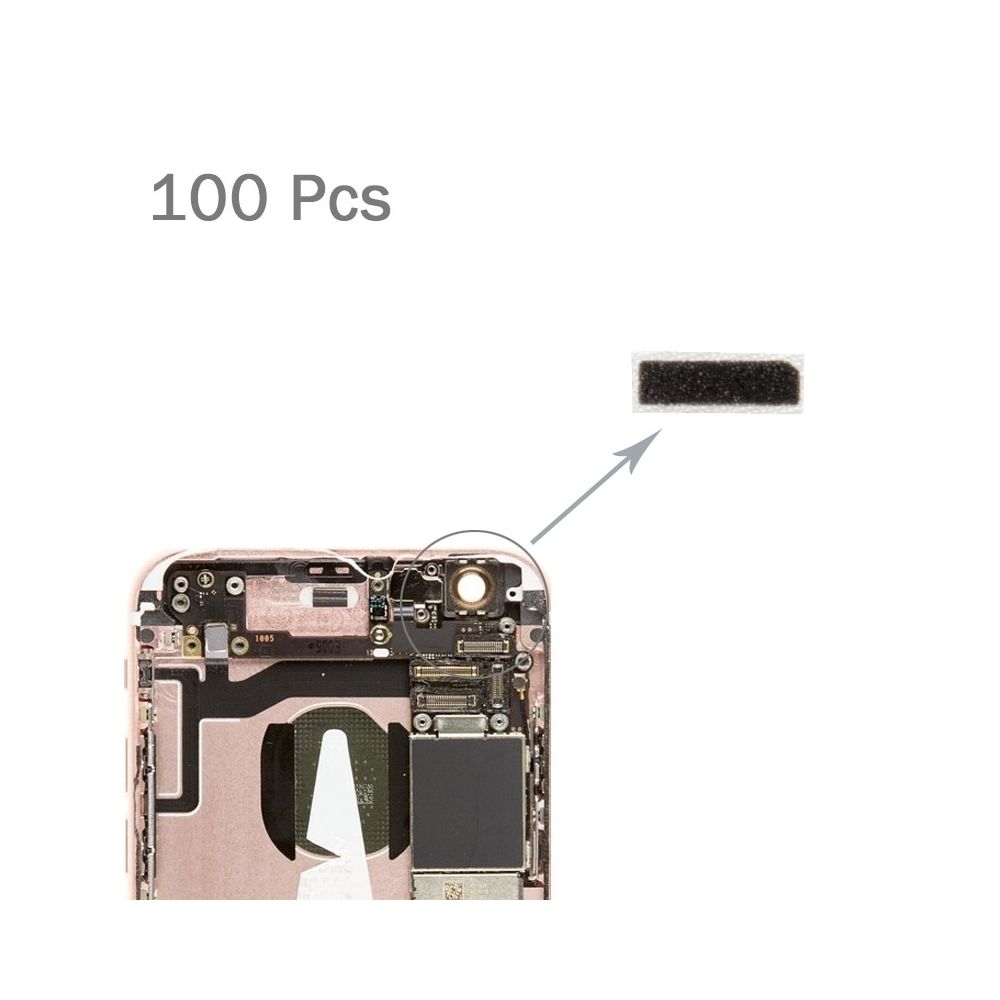 Wewoo - Pour iPhone 6s et 6 l'éponge d'Appareil photo de mousse éponge Slice Pads 100 PCS pièce détachée - Autres accessoires smartphone