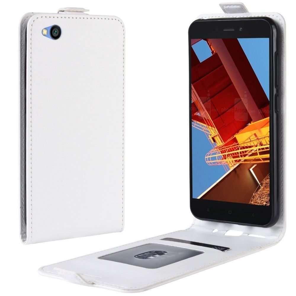 marque generique - Etui en PU cheval fou flip vertical blanc pour votre Xiaomi Redmi Go - Coque, étui smartphone