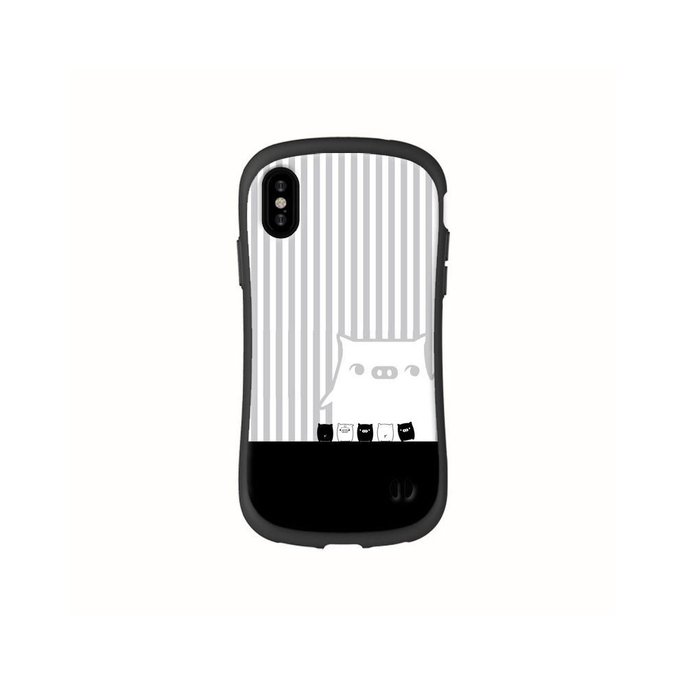 marque generique - Coque de Protection anti-choc Souple Flexible pour Apple iPhone XS - Blanc&Noir - Autres accessoires smartphone