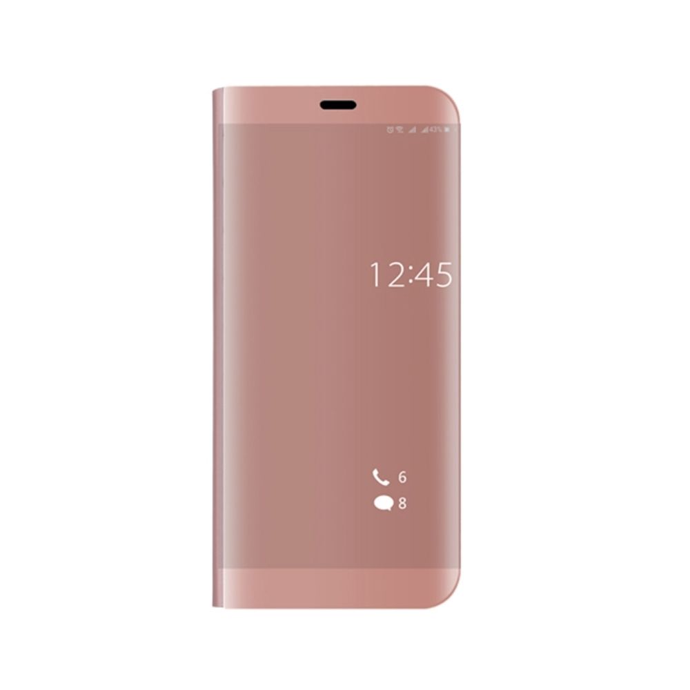 Wewoo - Housse Étui rose pour Huawei Mate 10 Galvanoplastie PC + PU Horizontal Flip de protection avec support de Stand & Sleep / Fonction de réveil Or - Coque, étui smartphone