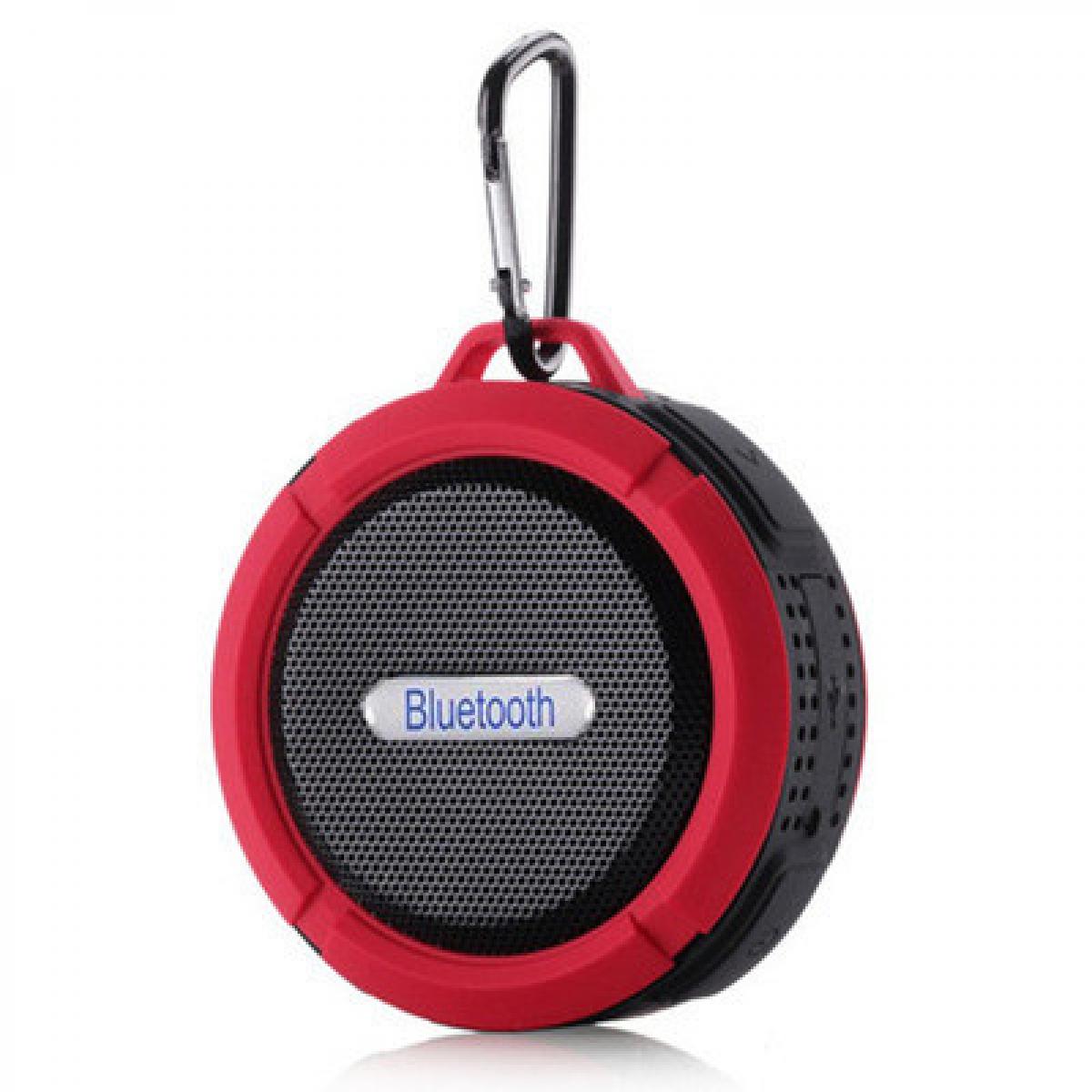 Shot - Enceinte Bluetooth Sport pour IPAD Mini 5 Smartphone Ventouse Haut-Parleur Micro Waterproof (ROUGE) - Autres accessoires smartphone